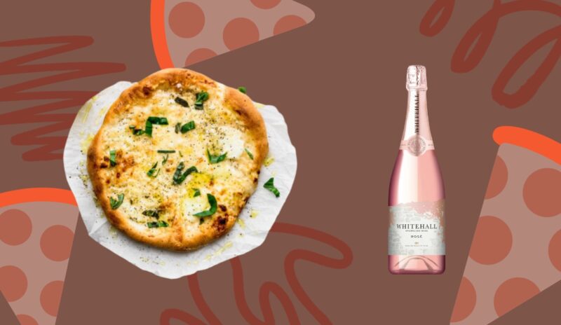 White Pizza and Sparkling Rosé